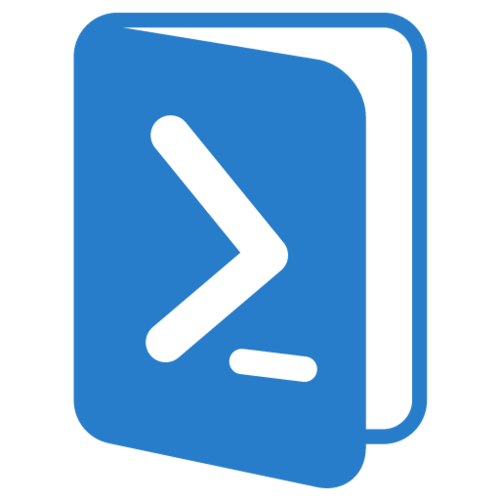 Open PowerShell logo indicating an executing update script.